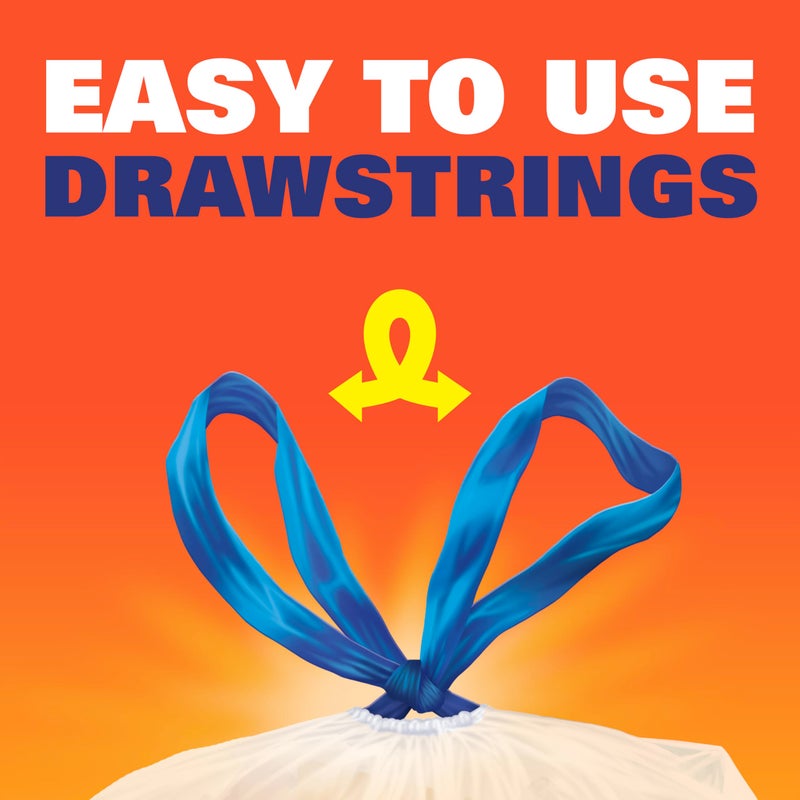 Hefty Clear Trash Bags, Clear, 13 Gallon, 60 Count - Image 2